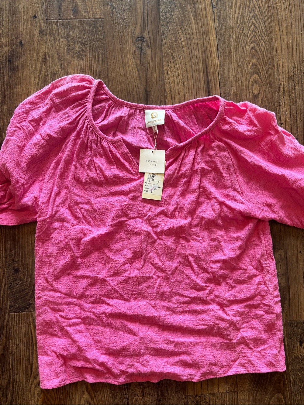 grand & greene 100% cotton summer top